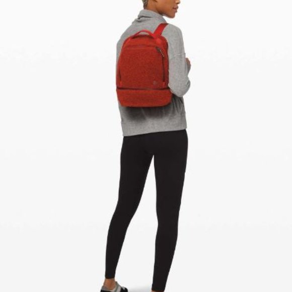 Lululemon City Adventurer Backpack, Sherpa Fleece 10L, Heathered Magma - Picture 2 of 5
